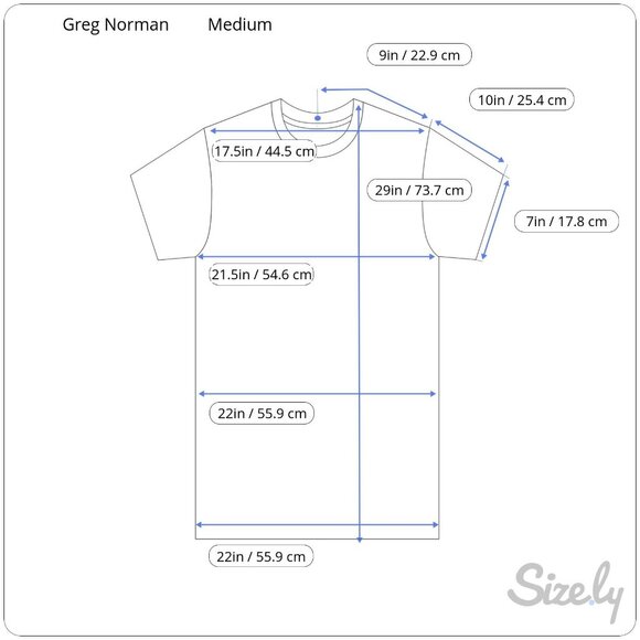 Greg Norman Medium Heathered Navy Blue Short Sleeve T-Shirt NWT - Picture 2 of 4